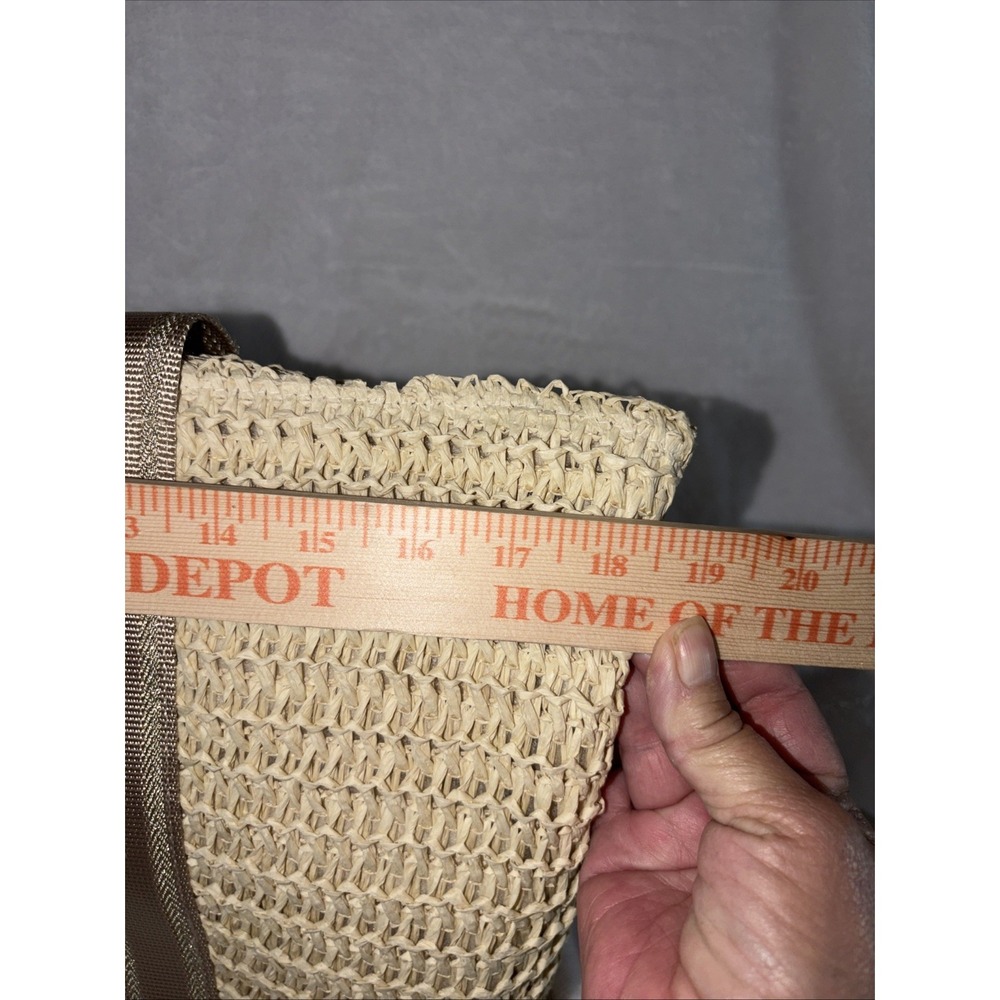 Vintage Havana Wow Rafia Crochet Tote Beige Lightweight Beach Pool Vacation NWT - Picture 7 of 9
